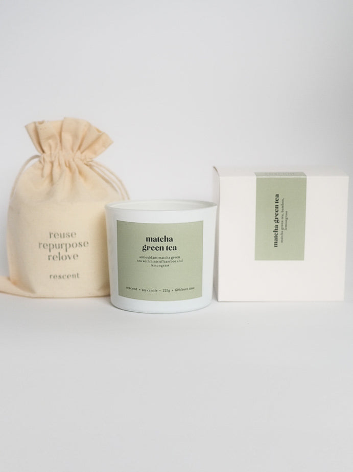 Soy Candle Matcha Green Tea │ Green Tea, Bamboo, Lemongrass