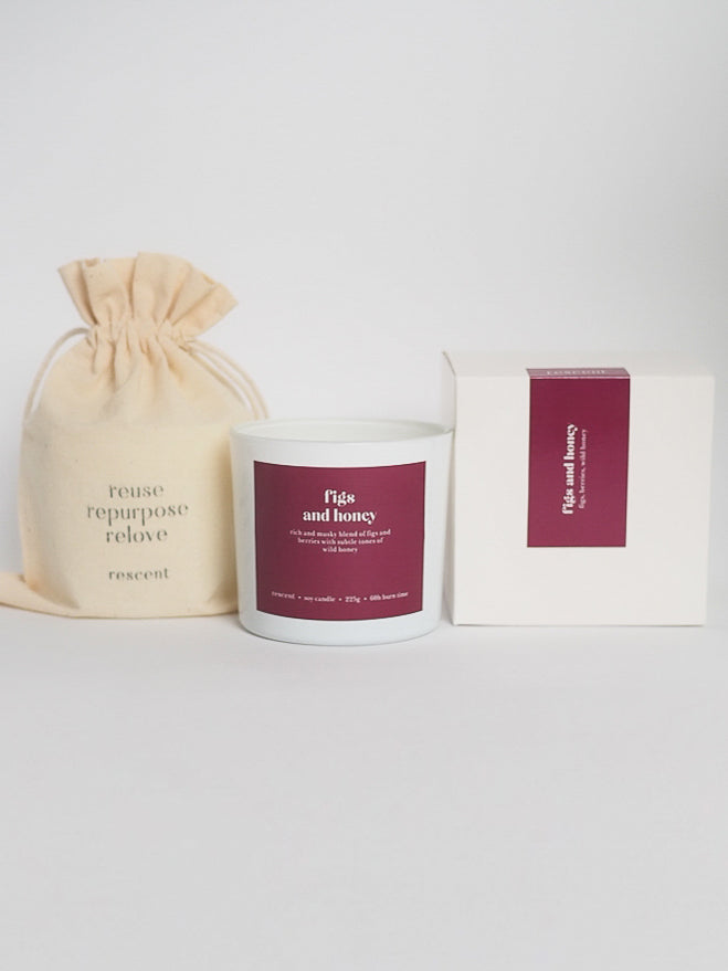 Soy Candle Figs &amp; Honey │ Figs, Berries, Wild Honey