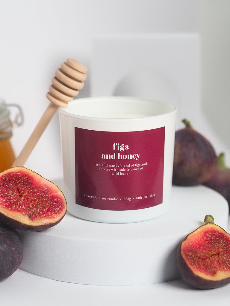 Soy Candle Figs &amp; Honey │ Figs, Berries, Wild Honey