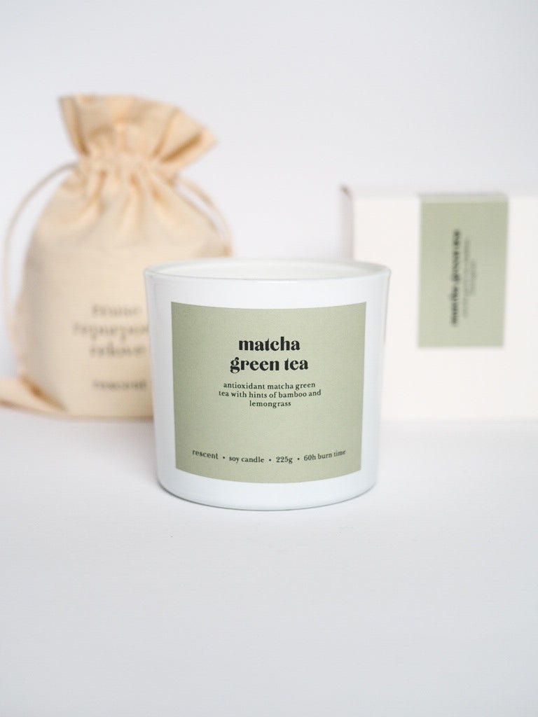 Soy Candle Matcha Green Tea │ Green Tea, Bamboo, Lemongrass