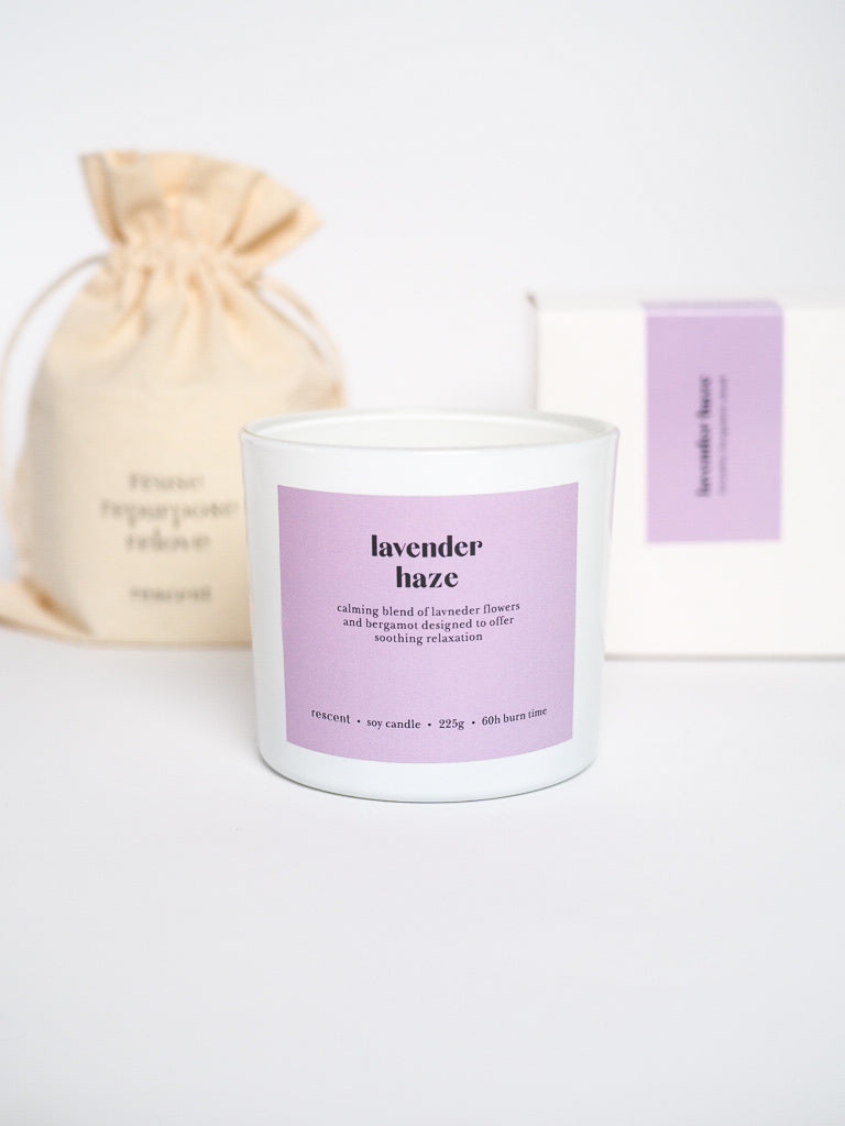 Soy Candle Lavender Haze │ Lavender, Bergamot, Musk